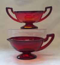 Co-Operative Flint # 500 Creamer & Sugar