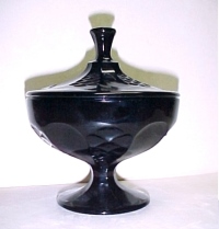 Co-Operative Flint Adoria Footed Candy Jar