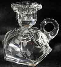 Co-Operative Flint #  4 Handled Candleholder