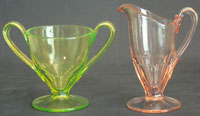 Co-Operative Flint # 498 Plain Cream and Sugar