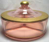Co-Operative Flint # 530 3 Part Covered Candy Jar