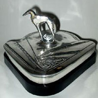 Co-Operative Flint Compact w/ Weidlich Bros. Silverplate Cover
