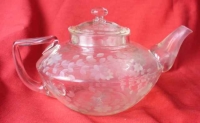 Corning Pyrex Engraved Teapot
