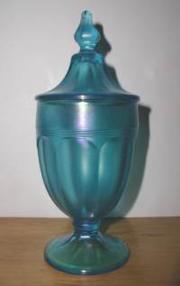 Diamond Harding Blue Candy Jar