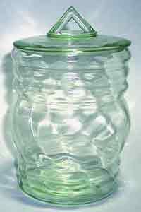 Dunbar Spiral Optic Cookie Jar