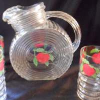 Federal Tilt Target Jug Set w/ Tomato Decoration