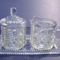 Federal Windsor Cream, Sugar & Tray