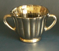 Federal Cream & Sugar w/ Silver Paint