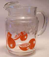 Federal Jug w/ # 2635 Oranges Decoration