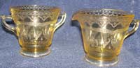 Federal Patrician (Spoke) Cream and Sugar