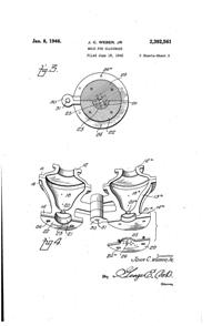 West Virginia Glass Specialty Stemmed Candy Jar Lid Mold Patent 2392561-2