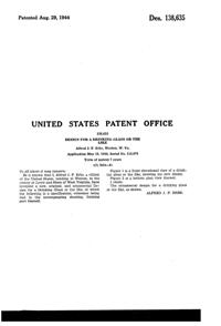 West Virginia Glass Specialty Tumbler Design Patent D138635-2
