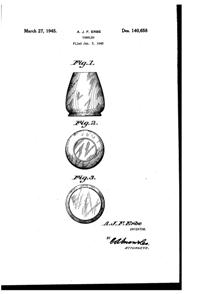 West Virginia Glass Specialty Tumbler Design Patent D140658-1
