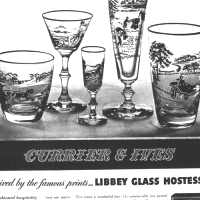Libbey Currier & Ives Stemware Pattern Advertisement
