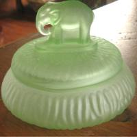 Greensburg Powder Box w/ Elephant Finial