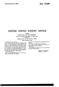 Akro Agate Attar of Petals by Orloff Apothecary Jar Design Patent D133080-2