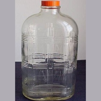 Hazel-Atlas Criss-Cross Refrigerator Bottle