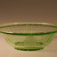 Hazel-Atlas Cereal Bowl w/ Deco Pattern
