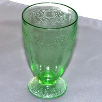 Hazel-Atlas Florentine #1 (Poppy #1) Footed Tumbler
