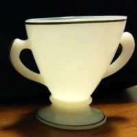 Hazel-Atlas Ovide Platonite Cream & Sugar