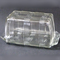 Hazel-Atlas #9781 Covered Criss-Cross Butter Dish
