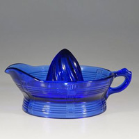 Hazel-Atlas Criss-Cross Cobalt Reamer
