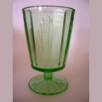 Hazel-Atlas Candy w/ Deco Pattern