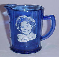 Hazel-Atlas Shirley Temple Colonial Block Milk Pitcher