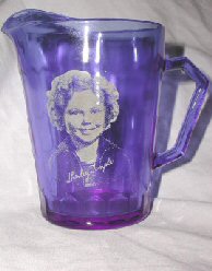 Hazel-Atlas Shirley Temple Milk Pitcher