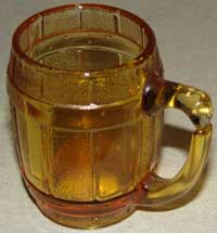 Hazel-Atlas Miniature Barrel Mug