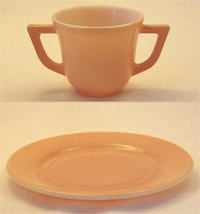 Hazel-Atlas Little Hostess Children's Sugar and Plate