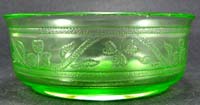 Hazel-Atlas Cloverleaf Dessert Dish