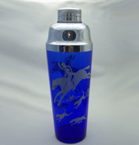 Hazel-Atlas Sportsman Fox Hunter Cocktail Shaker