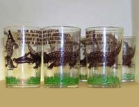 Hazel-Atlas Alligator Tumblers