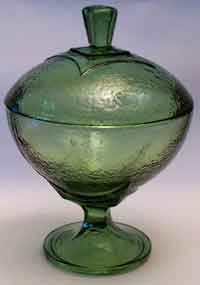 Hazelware Pebbletone Covered Candy and Bowl
