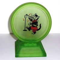 Houze Glass Cat and the Fiddle Night Lamp