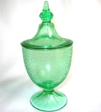 Jeannette Crackle Candy Jar