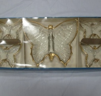 Jeannette Butterfly Ash Tray Set