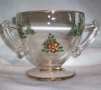 Jeannette Sugar w/ Floral Enamel Decoration