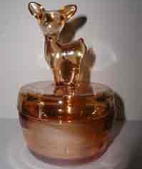 Jeannette Animal Powder Boxes: Elephant, Deer, Poodle, Donkey