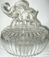 Jeannette Animal Powder Box: Elephant