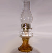 Jeannette Hobnail Oil Lamp