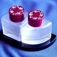 Libbey #R-193 Salt & Pepper & Tray Set
