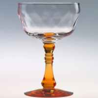 Libbey #9176 Venetian Optic Saucer Champage