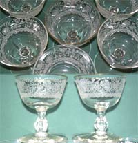 Libbey Lace Sherbets