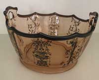 Liberty Works Ice Bucket with Silver Overlay