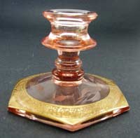 Liberty Works Candleholder w/ Gold Decoration
