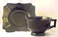 Liberty Works Notched Square Cup and Saucer