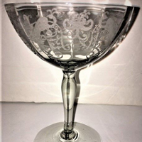 Lippincott Stem w/ Bird of Paradise Etch