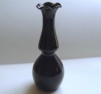 Louie #  49  Black Amethyst Bud Vase